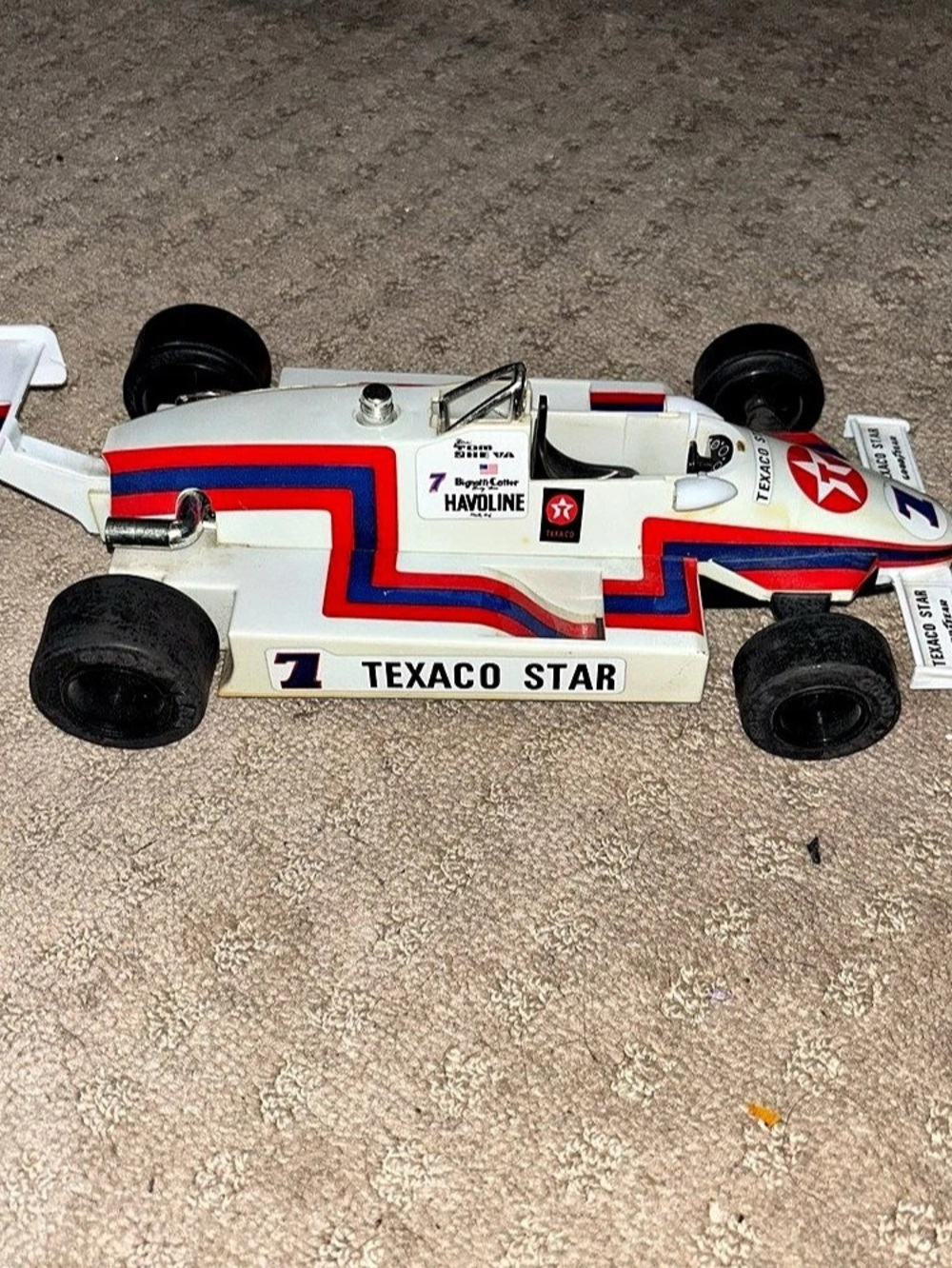 Vintage Texaco Star #7Race Car White Red